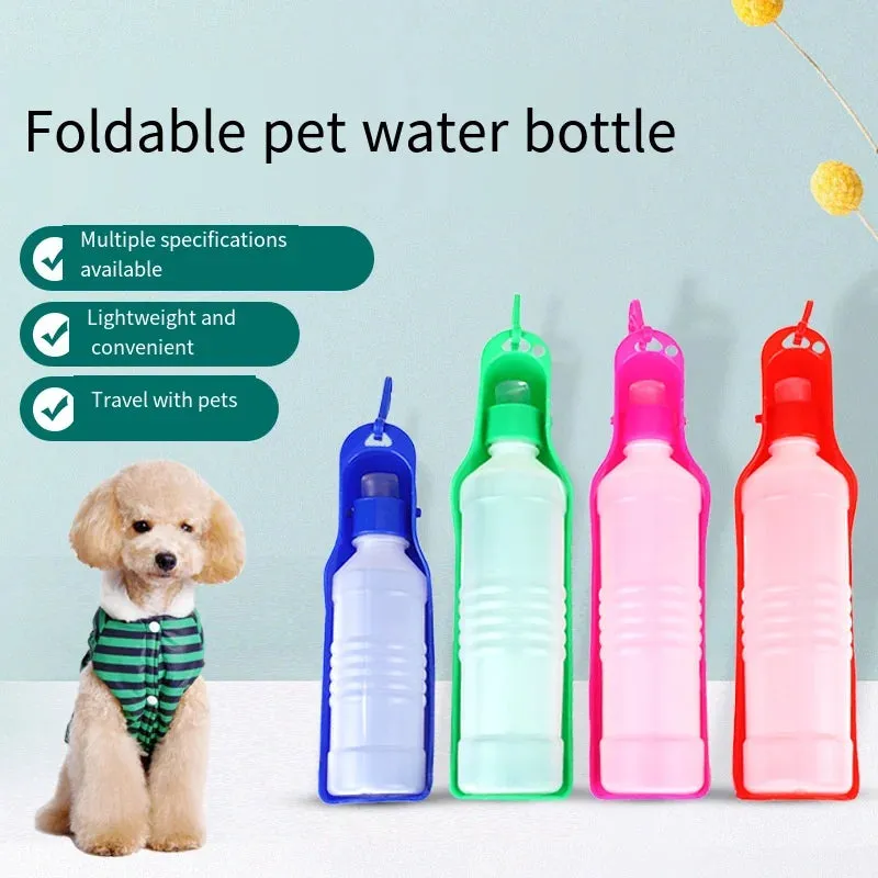 Portable Foldable Water Bottle for Dogs, 250ml