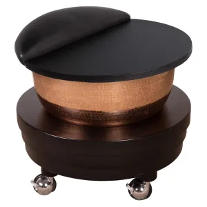 Portable Pedicure Roll-Up Foot Bath with Copper Bowl