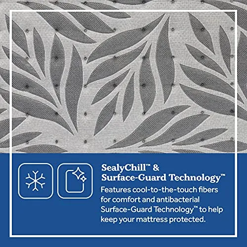 Sealy Posturepedic Plus, Euro Pillow Top 14-Inch Medium Mattress with Surface-Guard - Full