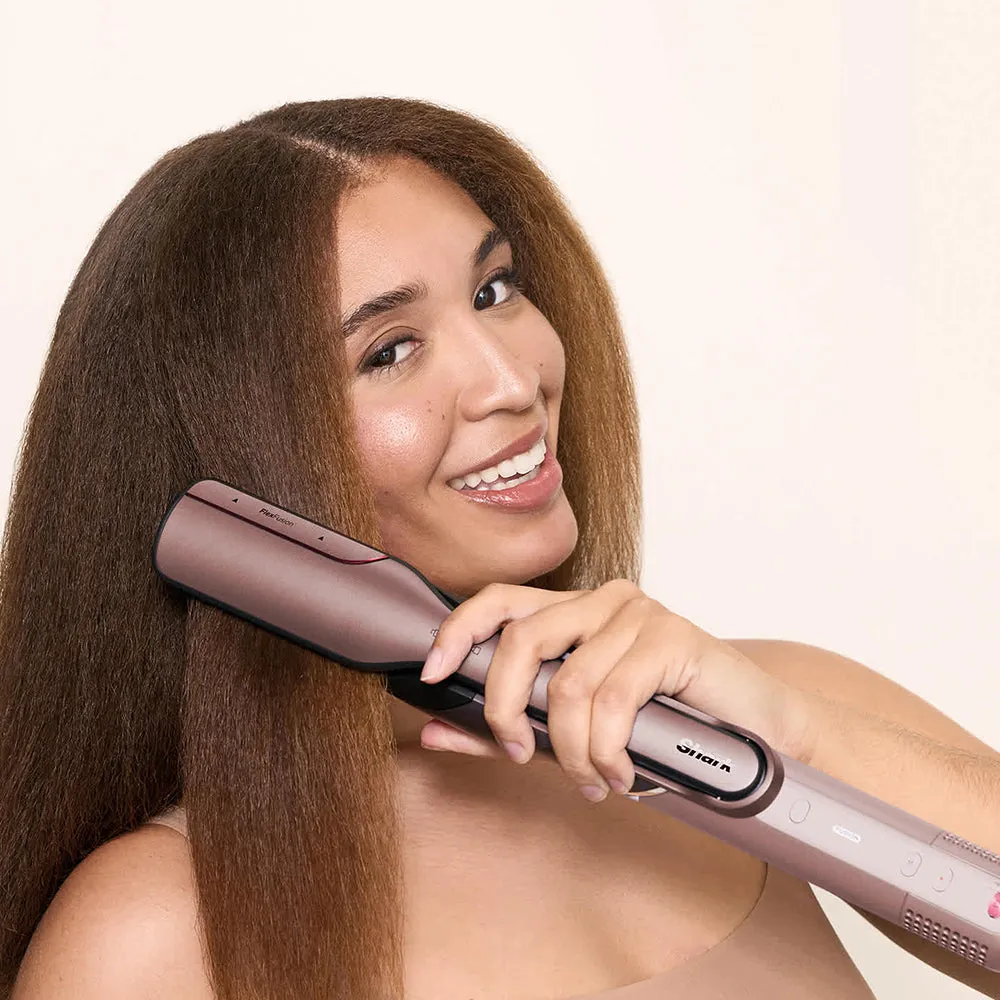 Shark FlexFusion 5-in-1 Air Styler & Dryer Ceramic Straightener - Cosmic Blush | HD652SUK