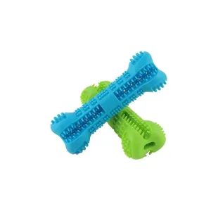 Silicone Bone Toothbrush Interactive Dog Toy