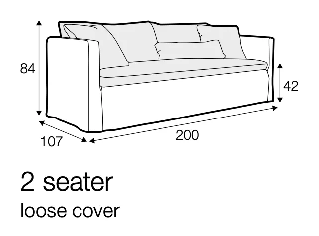 Snowshill 2 Seater Sofa - Premium Linen - Flax