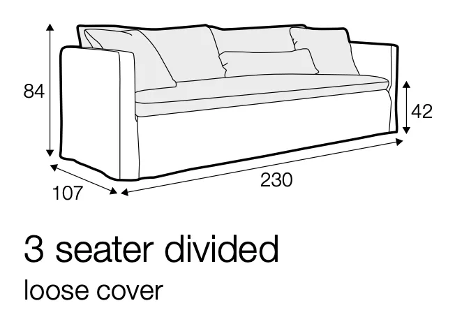 Snowshill 3 Seater Sofa - Premium Linen - Flax