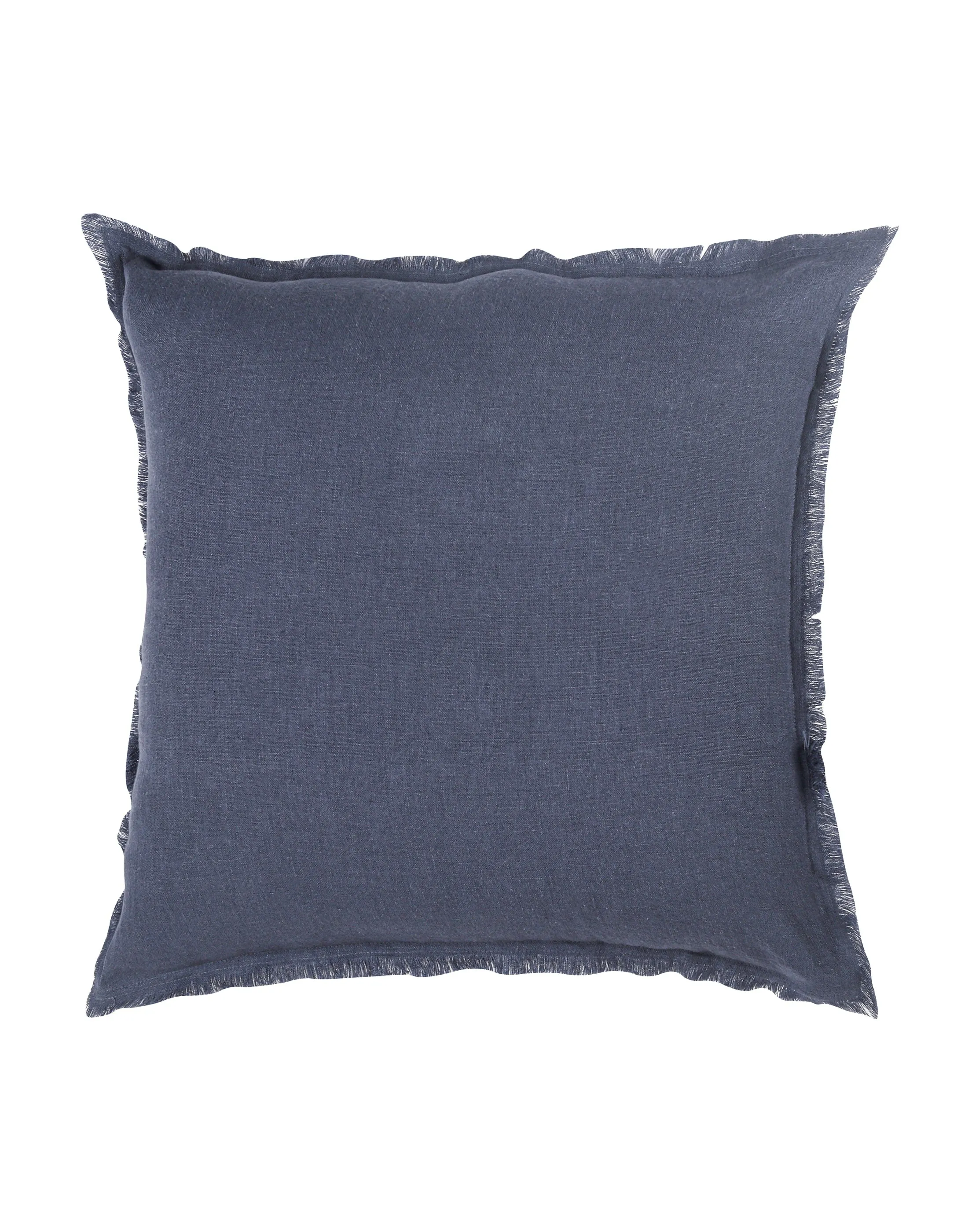 So Soft Navy Blue Linen Pillow