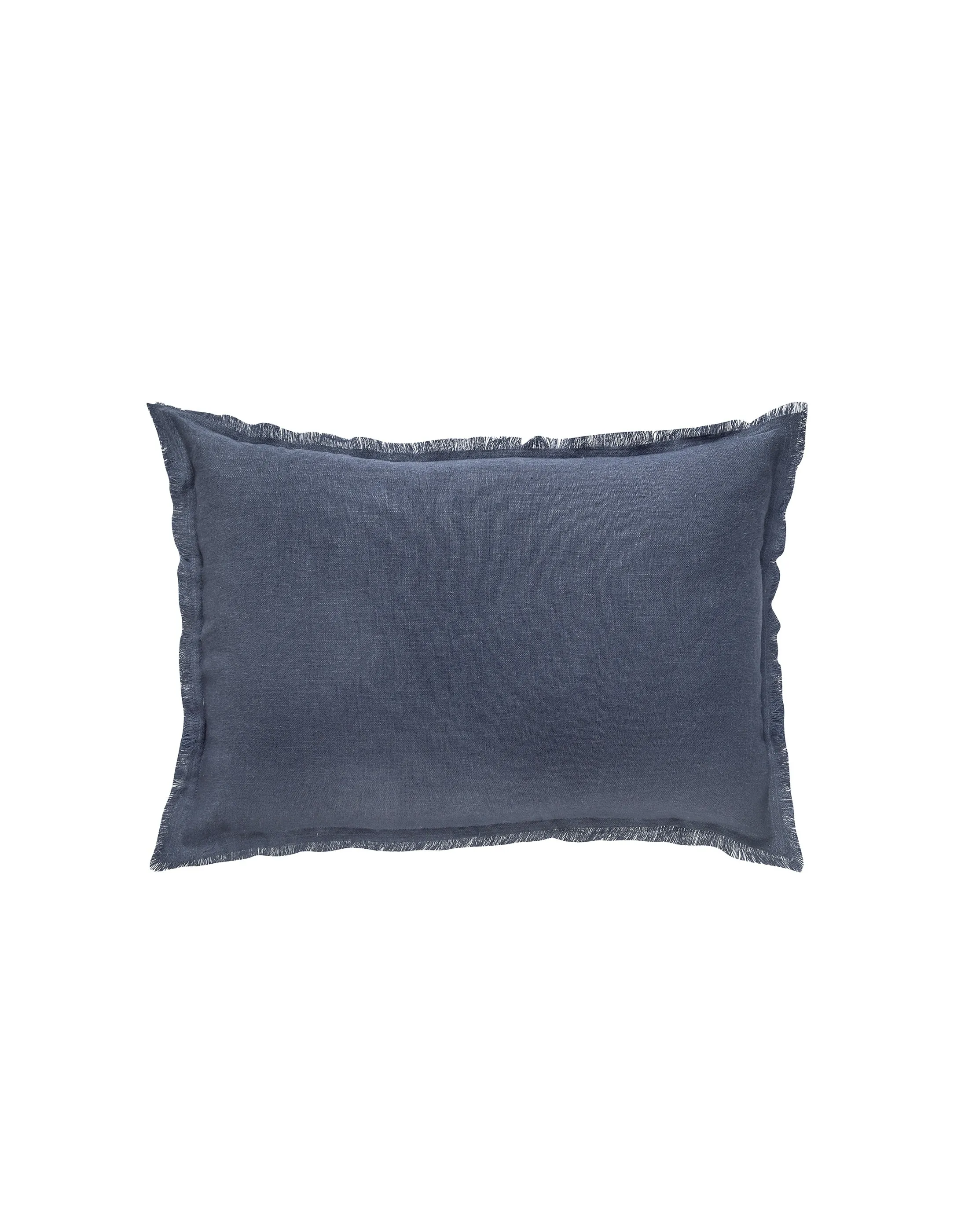 So Soft Navy Blue Linen Pillow