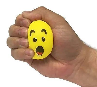 Stress Balls - Emoticon Sensory Stress Reliever Fidget Toy Stretch Ball for ADD / ADHD - 4 Pack