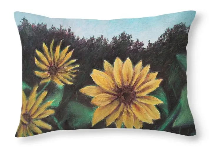 Sunflower Days - Throw Pillow