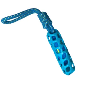 Talking Dog Club Tug and Pull Squeaky Rope Toy for Dogs (Blue)