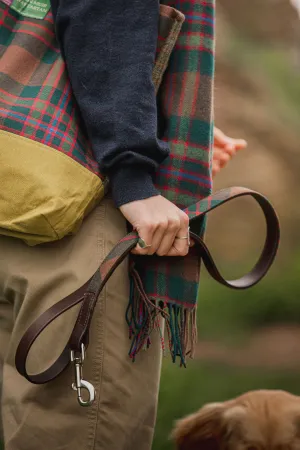 Tartan & Leather Dog Lead