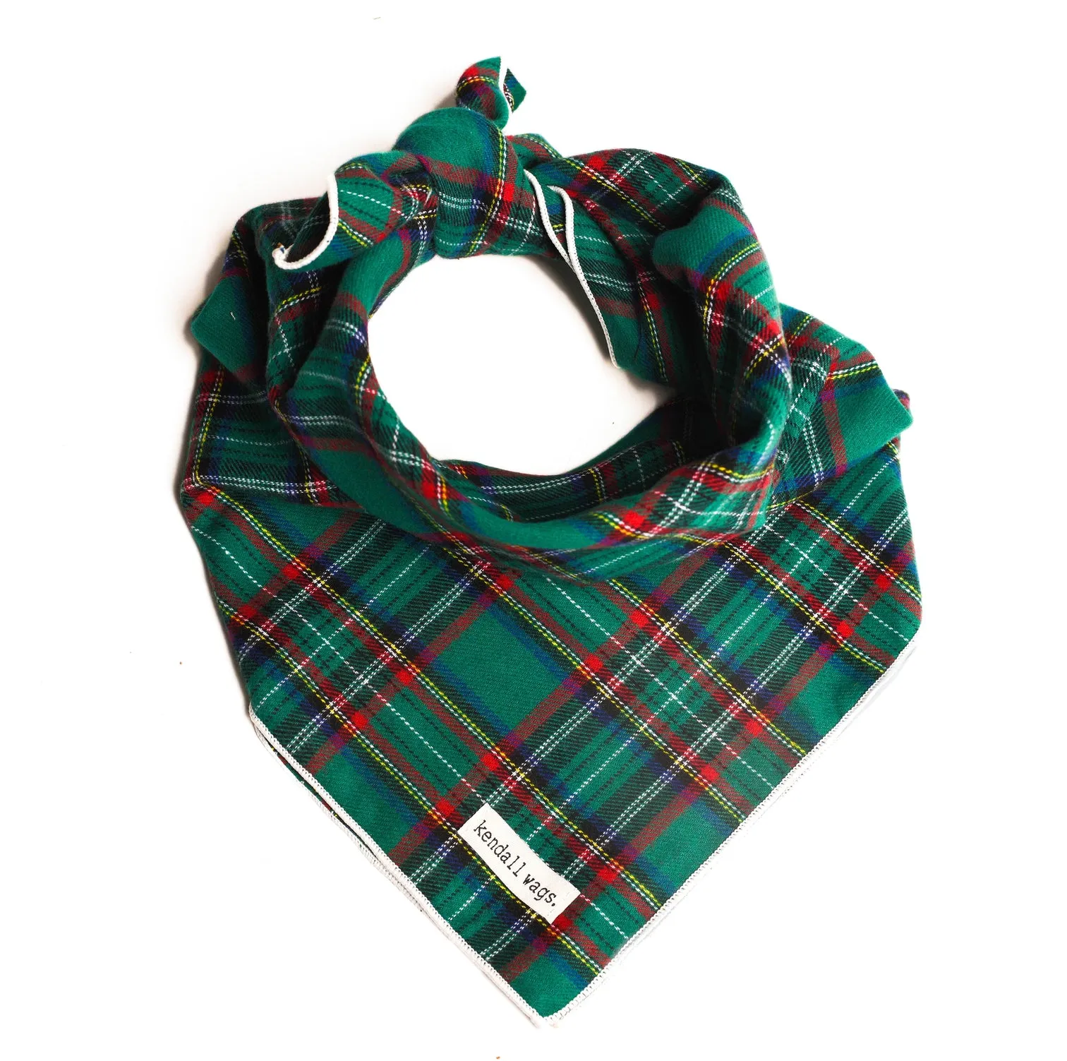 The Green Tartan Dog Bandana