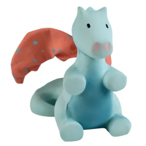 Tikiri Toys Sunrise Dragon Organic Natural Rubber Rattle With Crinkle Wings