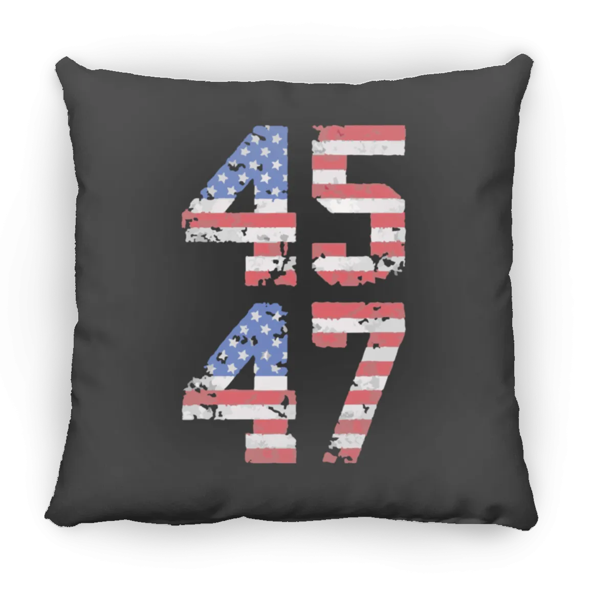 Trump 45-47 Large Square Pillow