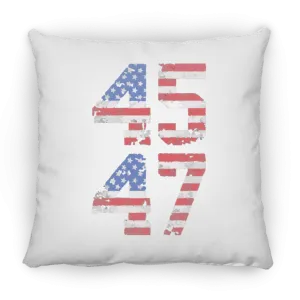 Trump 45-47 Large Square Pillow