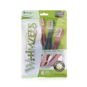 Whimzees Toothbrush Dog Treats - Large - Pack of 6