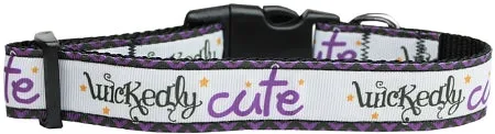 Wickedly Cute Nylon Dog Collar Sm