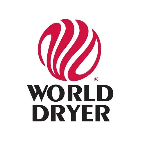 WORLD DRYER® NOVA® 5 (0112 and 0122) Hand Dryer - White Aluminum Surface-Mounted Push Button