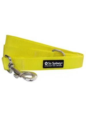 Yellow Basic Nylon Dog Leash for Small, Medium, or Large Dogs