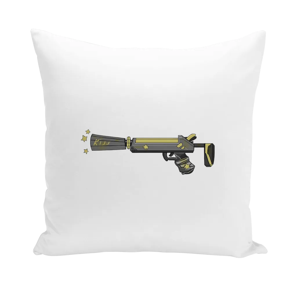 Yellow Weapon Throw Pillows