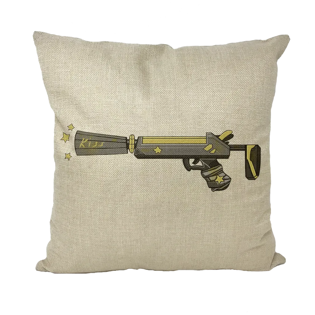 Yellow Weapon Throw Pillows